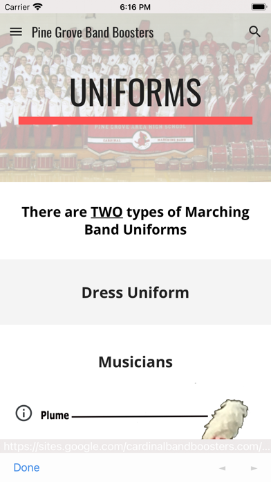 PGA Cardinal Marching Band Screenshot