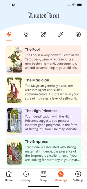 Trusted Tarot on the Store