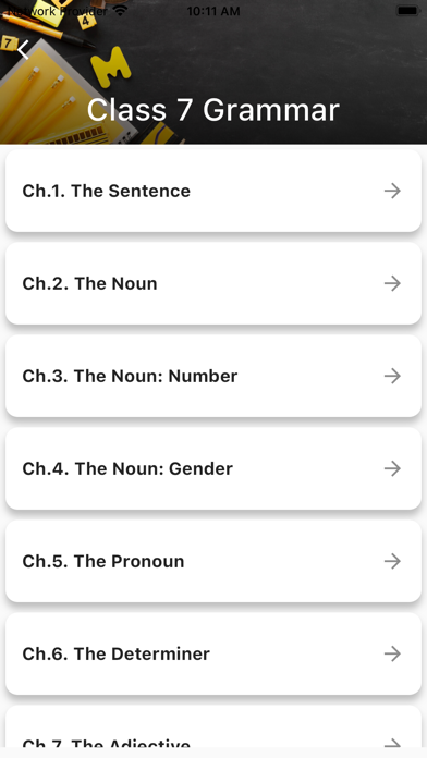 Class 7 English Grammar Screenshot