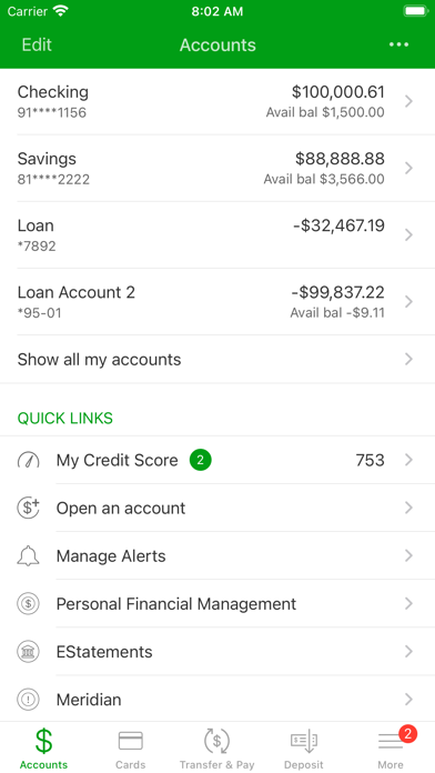The Portage County Bank Mobile Screenshot
