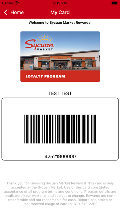 Sycuan Market Rewards Screenshot