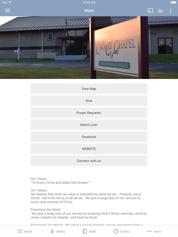 Calvary Syracuse iPad screenshot 3 - Education app