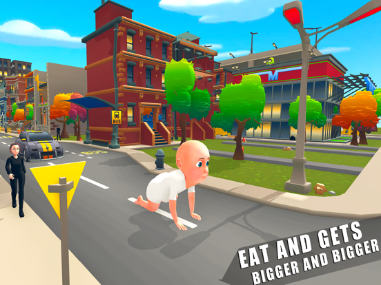 Giant Fat Baby Simulator 3D iPad screenshot 4 - Games app