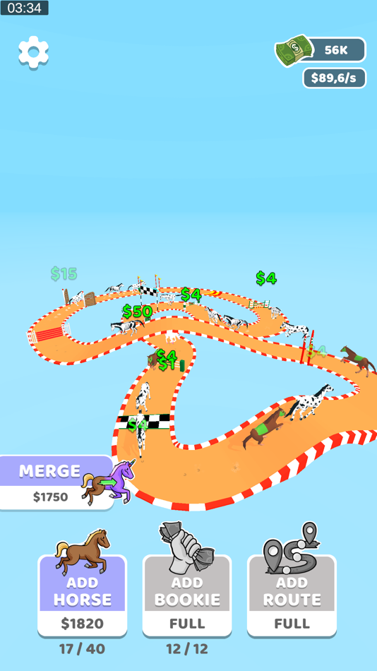 #4. Hippodrome Idle (iOS) Bởi: FURTLE GAME OYUN ANIMASYON YAZILIM VE BILISIM TEKNOLOJILERI TICARET ANONIM SIRKETI