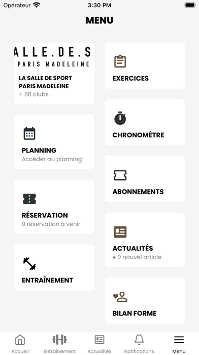 La Salle de Sport Paris Screenshot