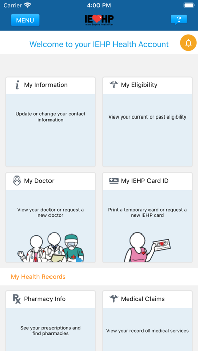 IEHP Smart Care Screenshot