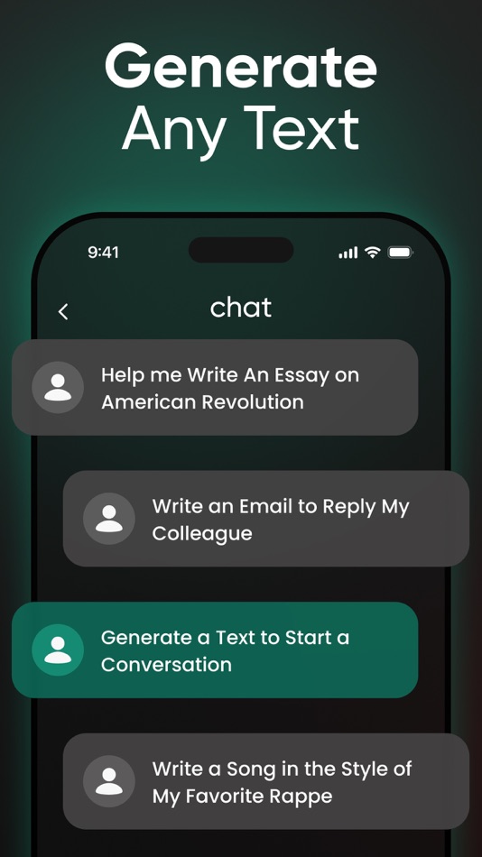#5. AI Chat Bot & Virtual Writer (iOS) Podle: APPIO OYUN YAZILIM VE REKLAM ANONIM SIRKETI