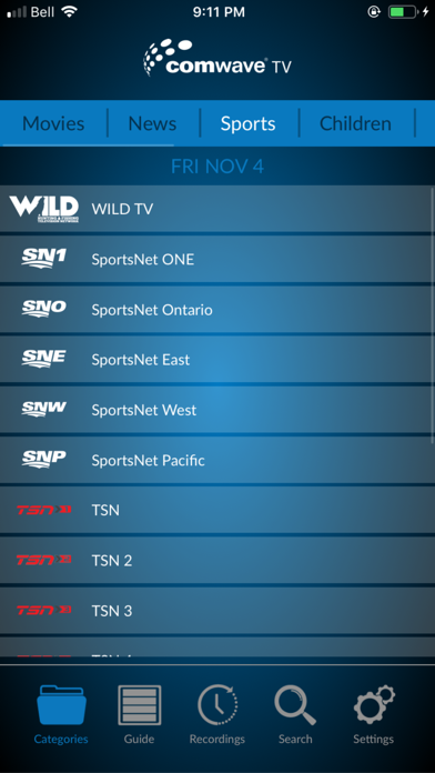 Comwave TV Screenshot