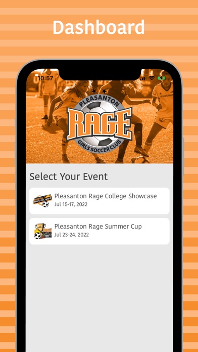 Pleasanton Rage Tournaments Screenshot