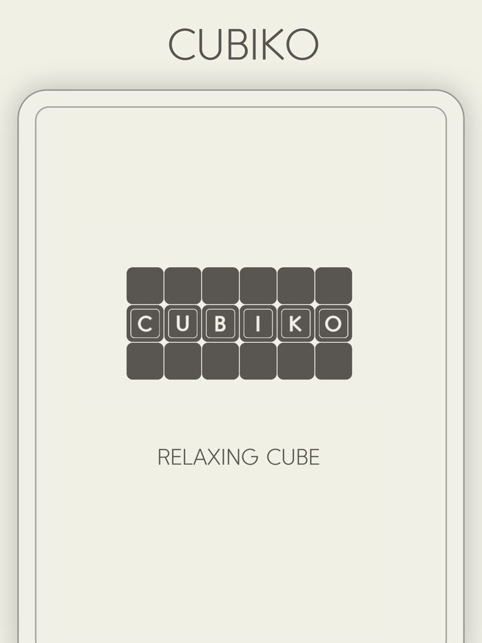 Cubiko - Relaxing Cube