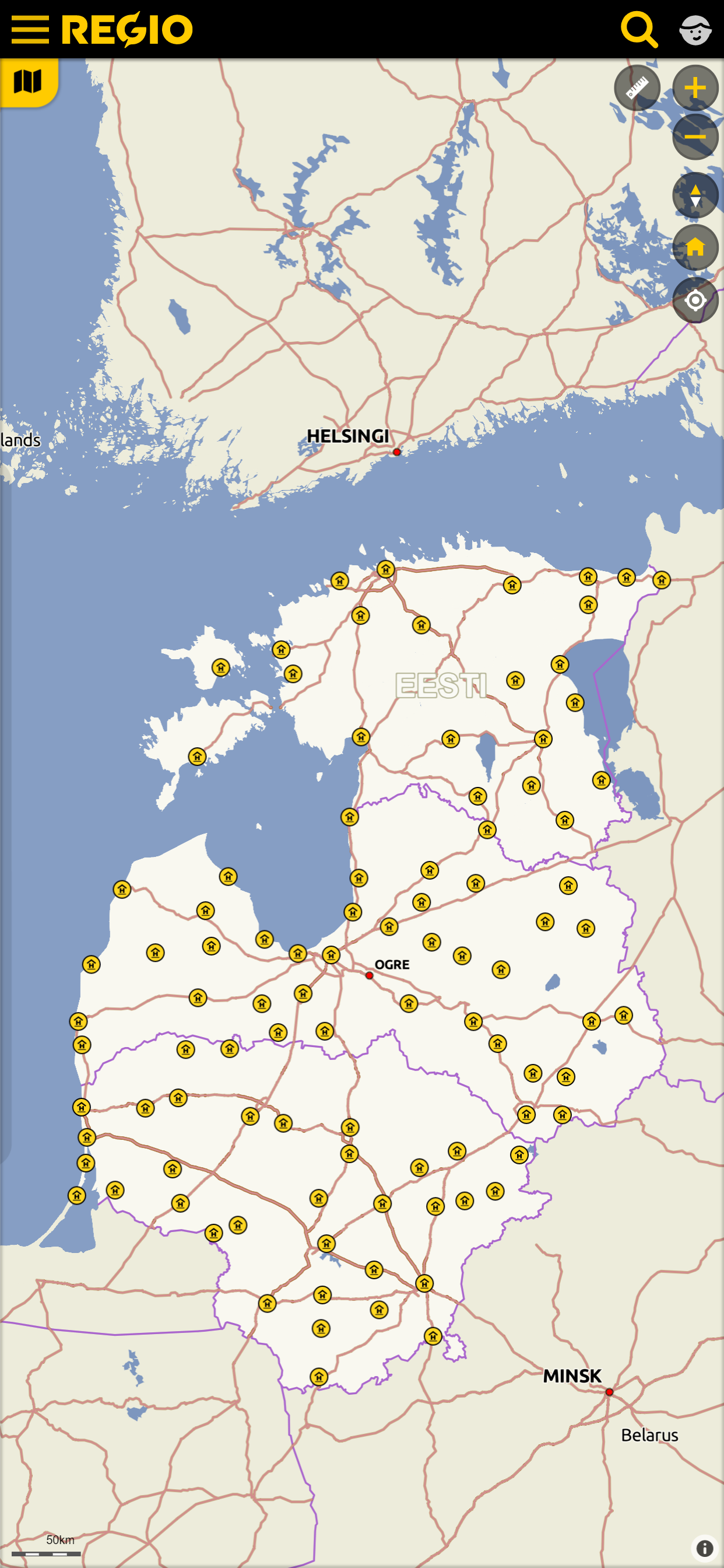 Regio kaart