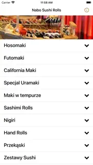 nabo sushi rolls iphone screenshot 1