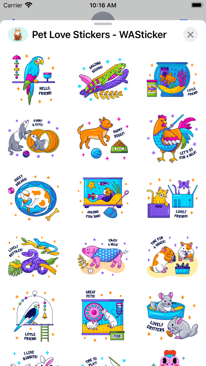 Pet Love Stickers - WASticker