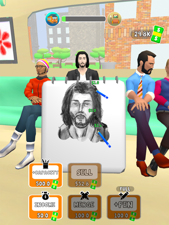 Drawing Strangers iPad screenshot