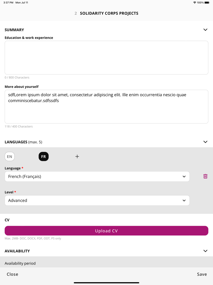 European Solidarity Corps