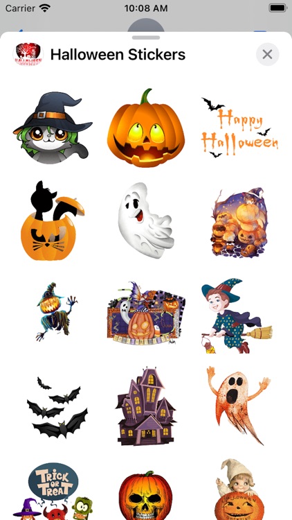 Happy Halloween Scary Stickers