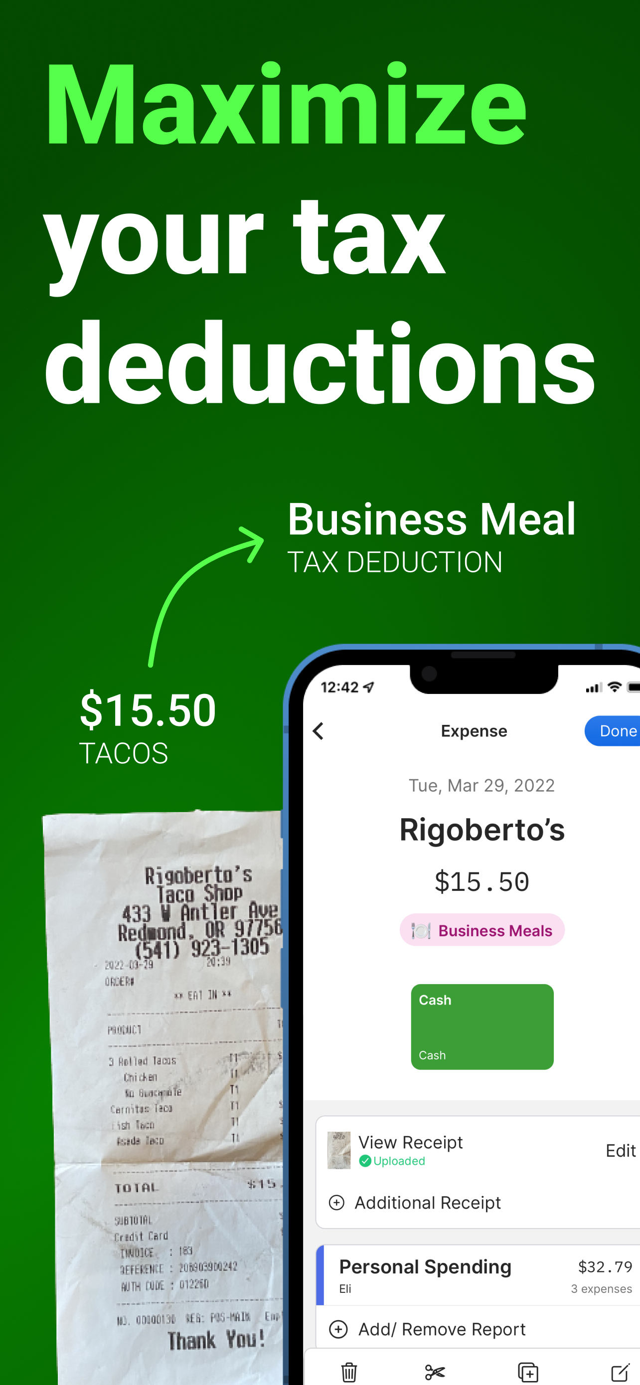 Receipt Scanner: Business App