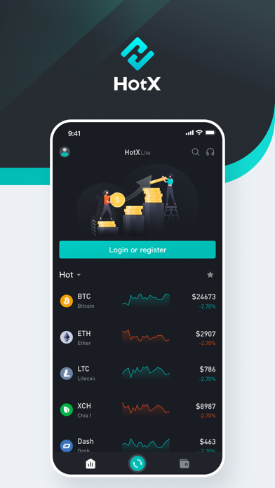 HotX：Buy & Sell BTC,ETH,Doge Screenshot