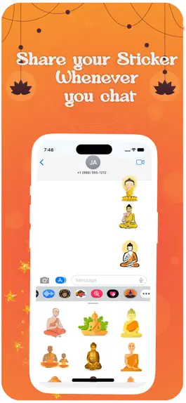 Game screenshot Buddha Meditation Stickers hack