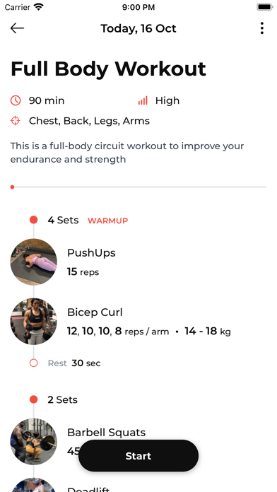 TNW FITNESS Screenshot