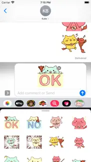 cat cat 4 stickers pack iphone screenshot 1