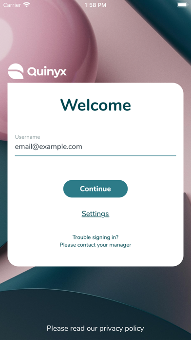 Quinyx Mobile Screenshot