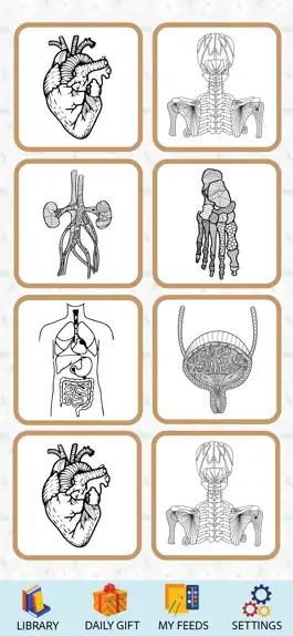 Game screenshot Anatomy Coloring Book. mod apk