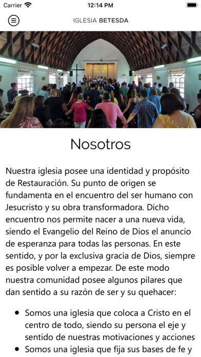 Betesdapp Screenshot