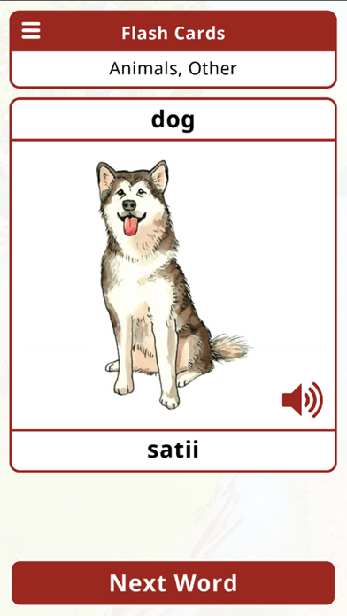 Eastern Shoshone Vocab Builder Screenshot