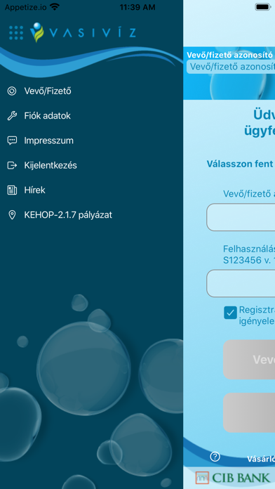 VASIVÍZ App Screenshot