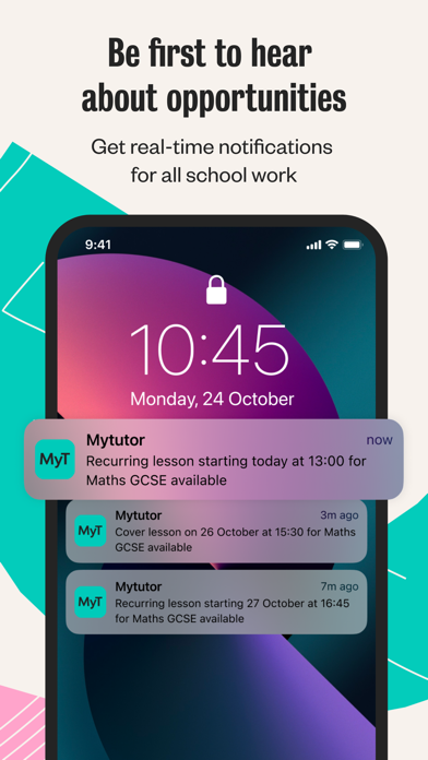 MyTutor's School Tutor App Screenshot