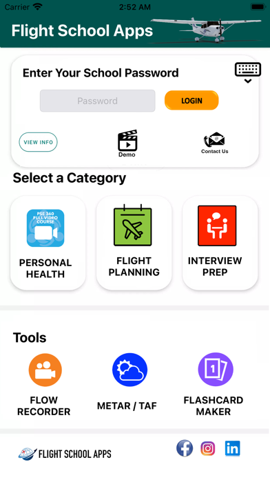 Flight School Apps Screenshot