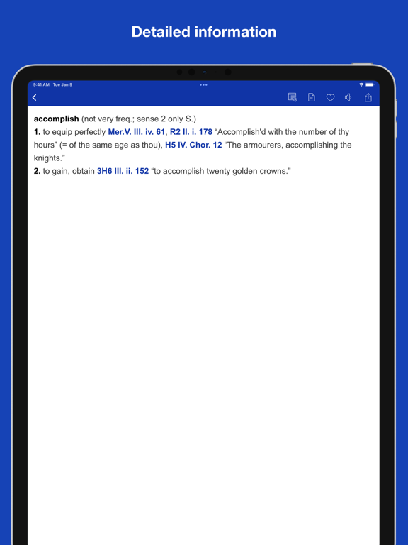 Screenshot #5 pour A Shakespeare Glossary