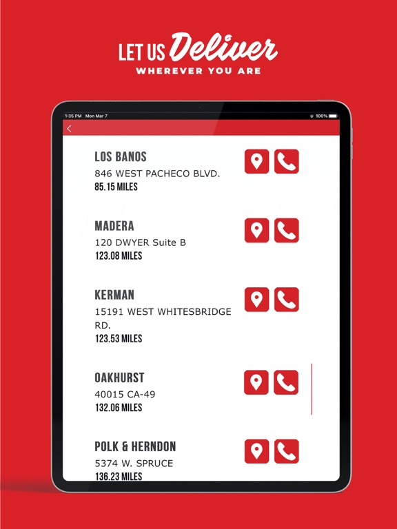 Me-n-Ed’s Pizzeria iPad screenshot 4 - Food & Drink app