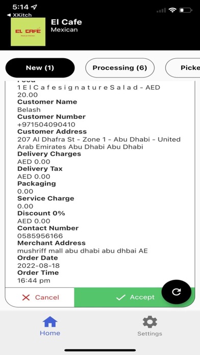 XKitch Partner Screenshot