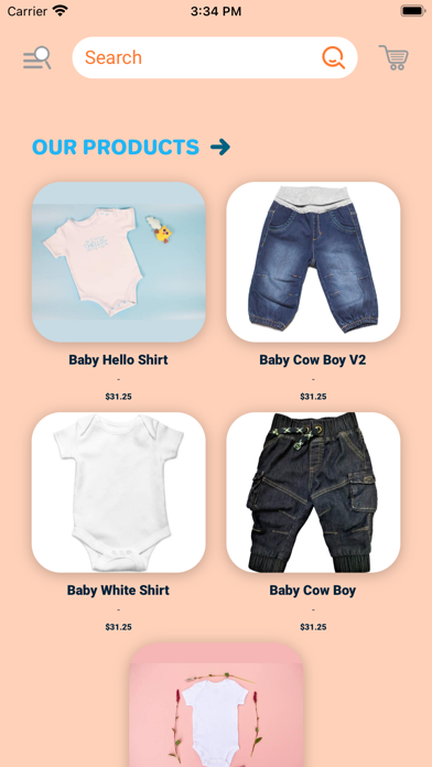 Online Baby Store Screenshot