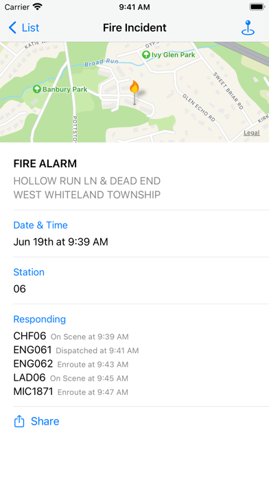 Screenshot #3 pour Chester County Incidents