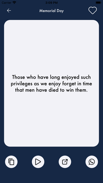 Memorial Day Wishes Card Frame Screenshot