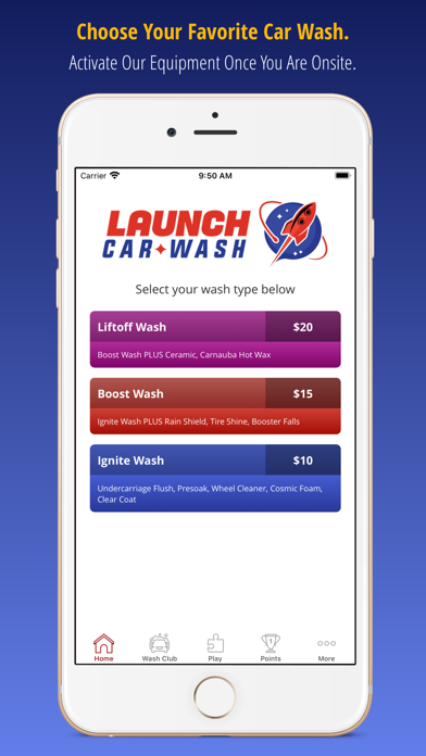 Launch Car Wash Screenshot