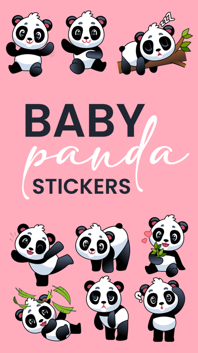 Baby Panda Stickers! Screenshot