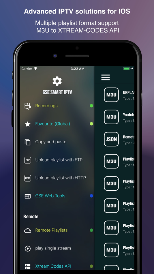 #1. GSE SMART IPTV PRO (iOS) By: droidvision