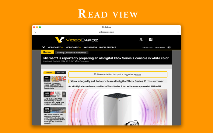 Pocket Reader Read Later