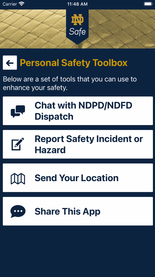 #4. ND Safe (iOS) 由: University of Notre Dame du Lac