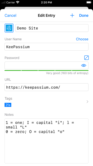 KeePassium Pro (KeePass) Screenshot