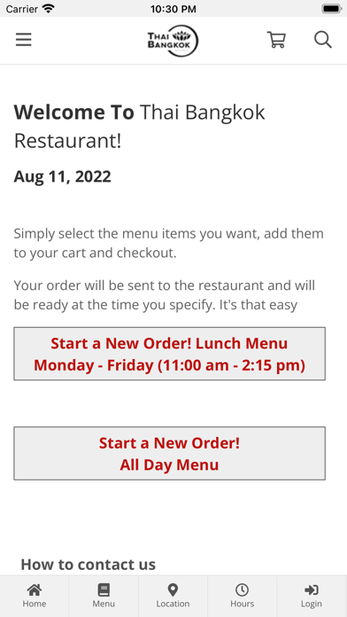 Thai Bangkok Restaurant Screenshot 1 - AppWisp.com