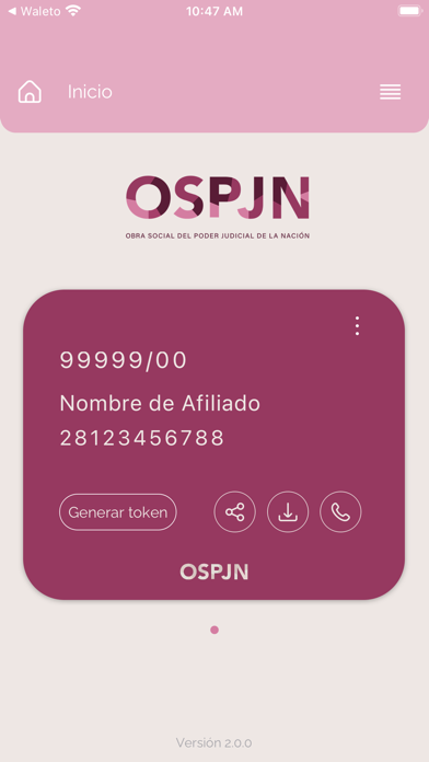 OSPJN Credencial Digital Screenshot