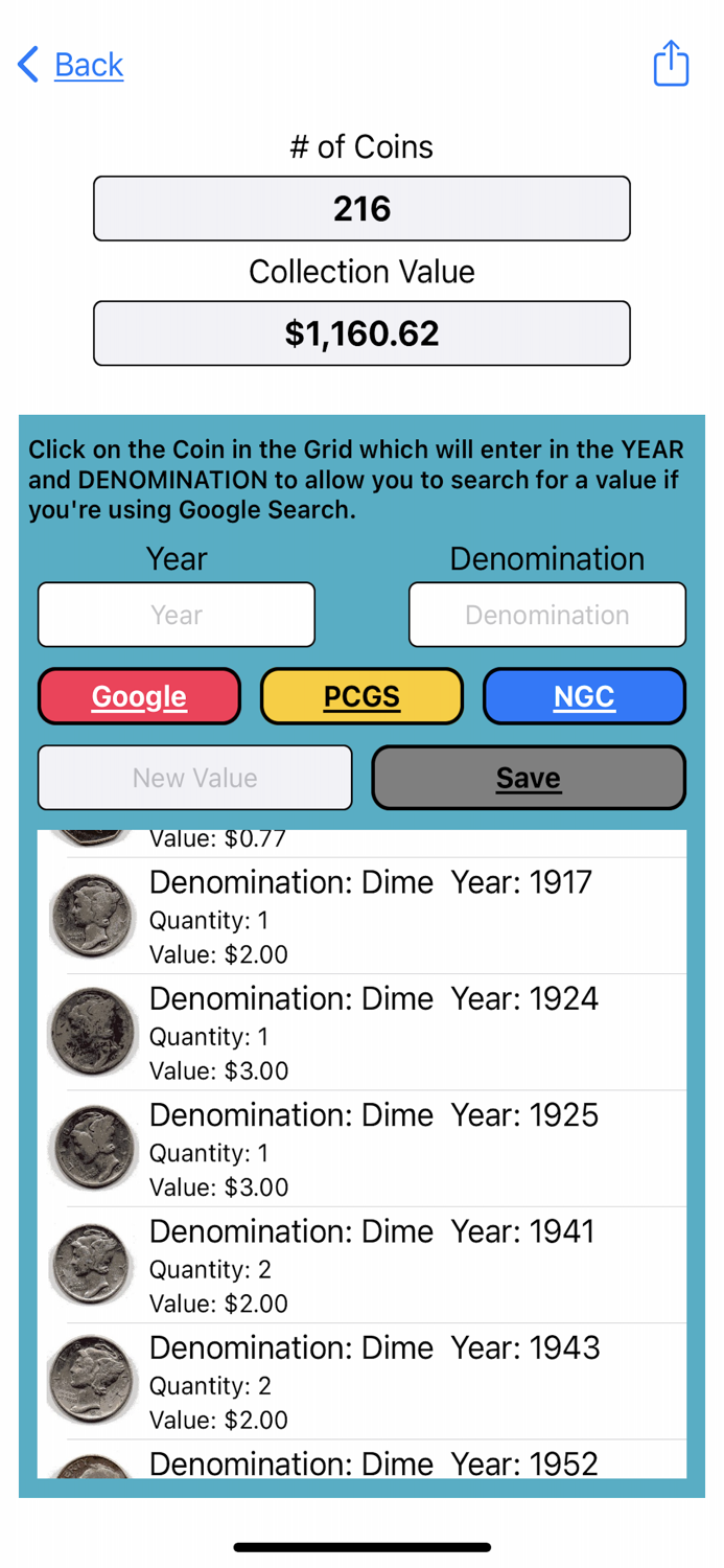 My Valuable Coin Collection