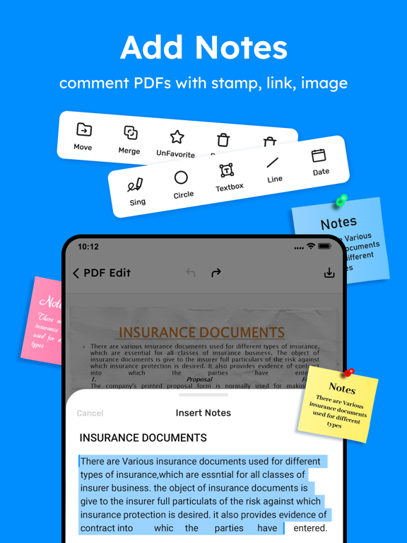 PDF Editor - Reader, PDF Maker iPad screenshot 4 - Utilities app