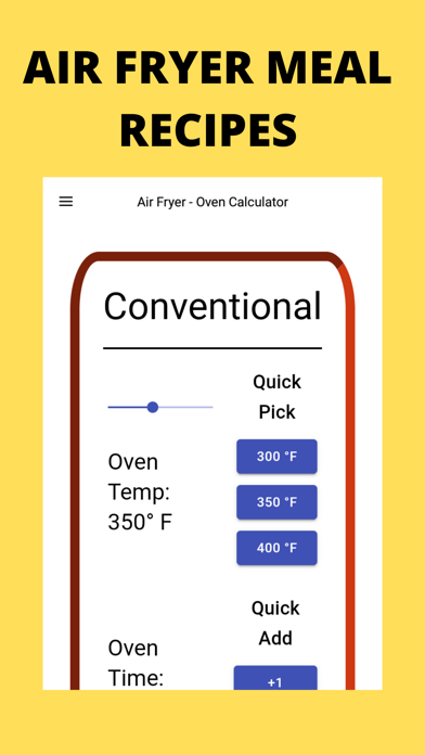 Air Fryer Meal Recipes App Screenshot
