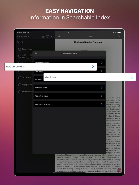 Lippincott Nursing Procedures iPad screenshot 6 - Medical app